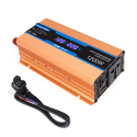 Carmaer 48V to 220V 1200W Car Multi-function Double Digital Display Inverter Household Power Converter, 48V to 220V 1200W