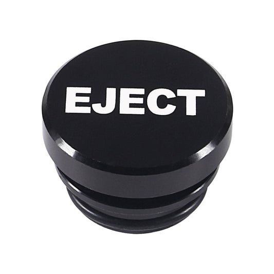 2 PCS Car / Motorcycle EJECT Letter Metal Cigarette Lighter Dust Cover, EJECT (Black), EJECT (Red)