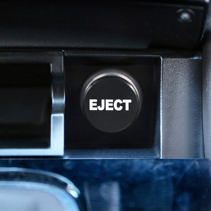 2 PCS Car / Motorcycle EJECT Letter Metal Cigarette Lighter Dust Cover, EJECT (Black), EJECT (Red)