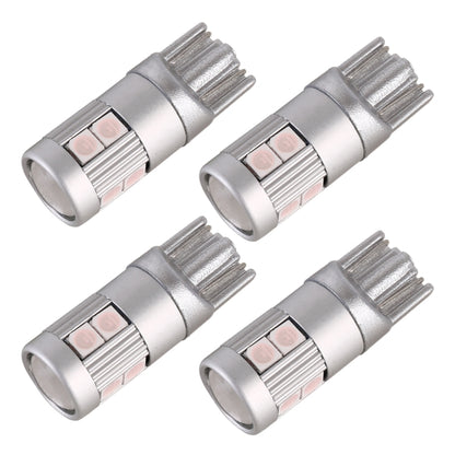 4 PCS T10 DC12V / 2W Car Clearance Light 9LEDs SMD-3030 Lamp Beads , 9LEDs SMD-3030 (White Light), 9LEDs SMD-3030 (Yellow Light), 9LEDs SMD-3030 (Ice Blue Light), 9LEDs SMD-3030 (Blue Light), 9LEDs SMD-3030 (Pink Light), 9LEDs SMD-3030 (Red Light)