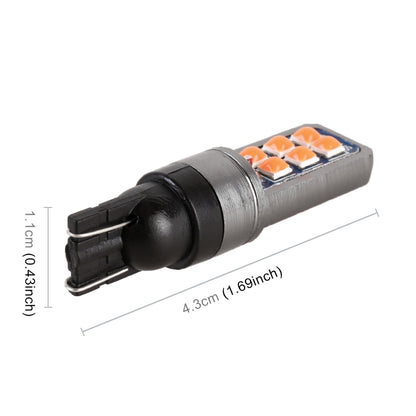 4 PCS T10 DC12V / 4W Car Clearance Light 12LEDs SMD-3030 Lamp Beads, 12LEDs SMD-3030 (Pink Light), 12LEDs SMD-3030 (Green Light), 12LEDs SMD-3030 (Red Light), 12LEDs SMD-3030 (White Light), 12LEDs SMD-3030 (Yellow Light), 12LEDs SMD-3030 (Ice Blue Ligh...