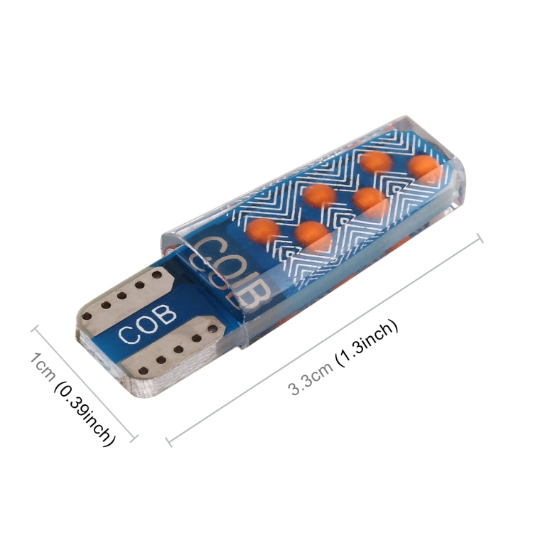 10 PCS T10 DC12V / 1.2W Car Clearance Light 12LEDs COB Lamp Beads, 12LEDs COB (Pink Light), 12LEDs COB (Green Light), 12LEDs COB (Red Light), 12LEDs COB (White Light), 12LEDs COB (Yellow Light), 12LEDs COB (Ice Blue Light), 12LEDs COB (Blue Light)