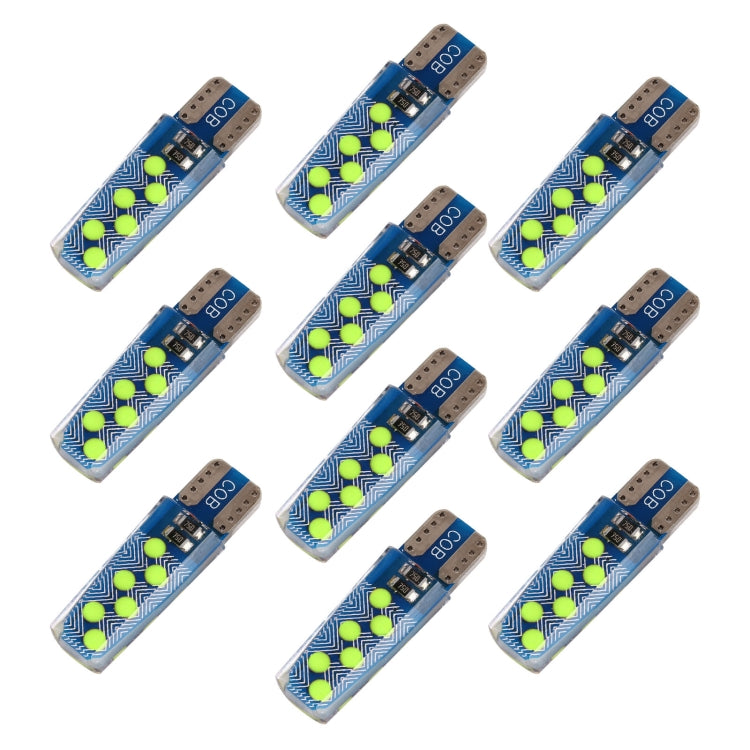 10 PCS T10 DC12V / 1.2W Car Clearance Light 12LEDs COB Lamp Beads, 12LEDs COB (Ice Blue Light), 12LEDs COB (Blue Light), 12LEDs COB (Pink Light), 12LEDs COB (Green Light), 12LEDs COB (Red Light), 12LEDs COB (White Light), 12LEDs COB (Yellow Light)