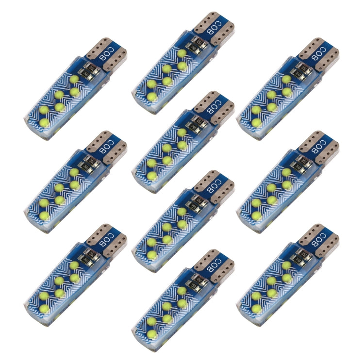 10 PCS T10 DC12V / 1.2W Car Clearance Light 12LEDs COB Lamp Beads, 12LEDs COB (Ice Blue Light), 12LEDs COB (Blue Light), 12LEDs COB (Pink Light), 12LEDs COB (Green Light), 12LEDs COB (Red Light), 12LEDs COB (White Light), 12LEDs COB (Yellow Light)