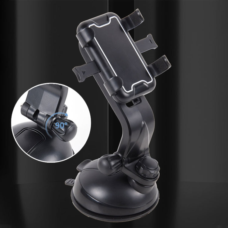 Universal Car Sucker Mobile Phone Holder, Sucker Holder (Black)