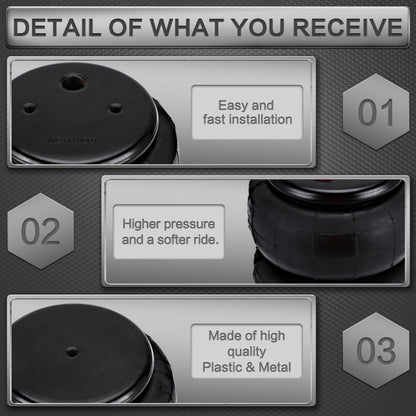 Car Airbag 1/2 inch NPT Single Port 2600LB Air Suspension Kit, Car Airbag 1/2 inch