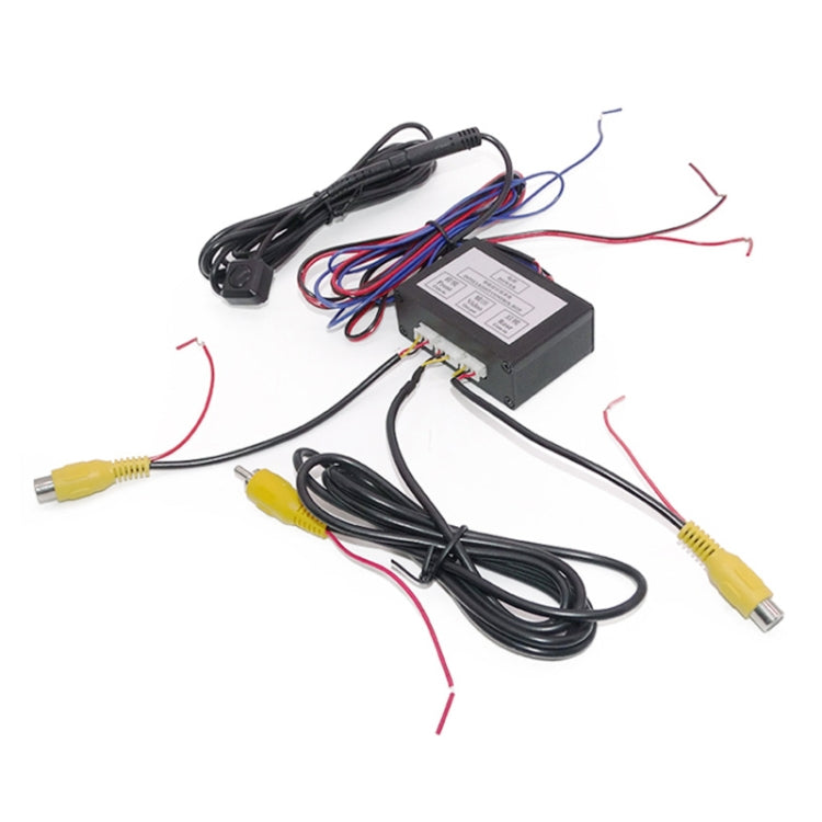 Car Right Blind Spot Camera Reversing Image Switching Front and Rear View Two-way Control Box, Two-way Control Box