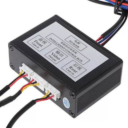 Car Right Blind Spot Camera Reversing Image Switching Front and Rear View Two-way Control Box, Two-way Control Box