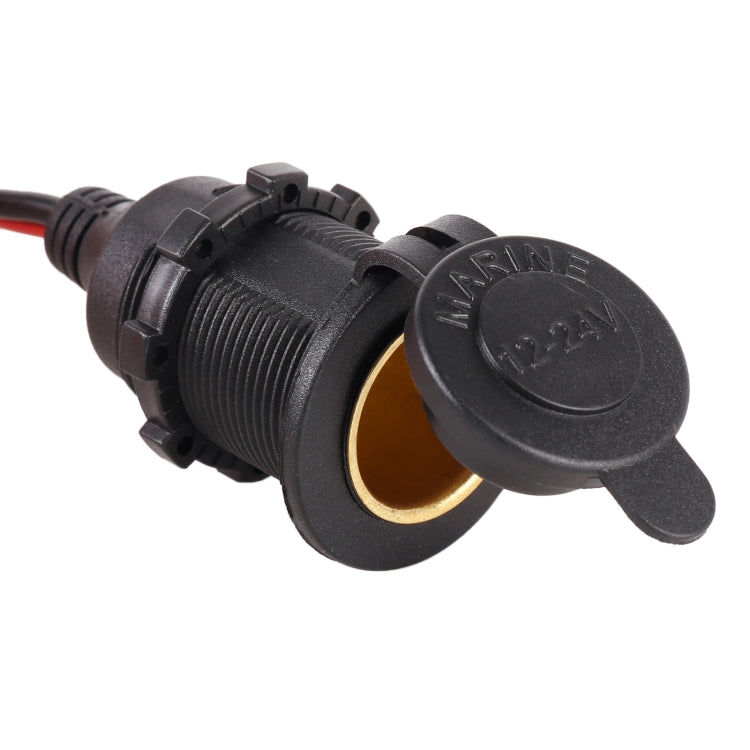 Car Cigarette Lighter Female Socket Plug Connector with Cover, Connector with Cover