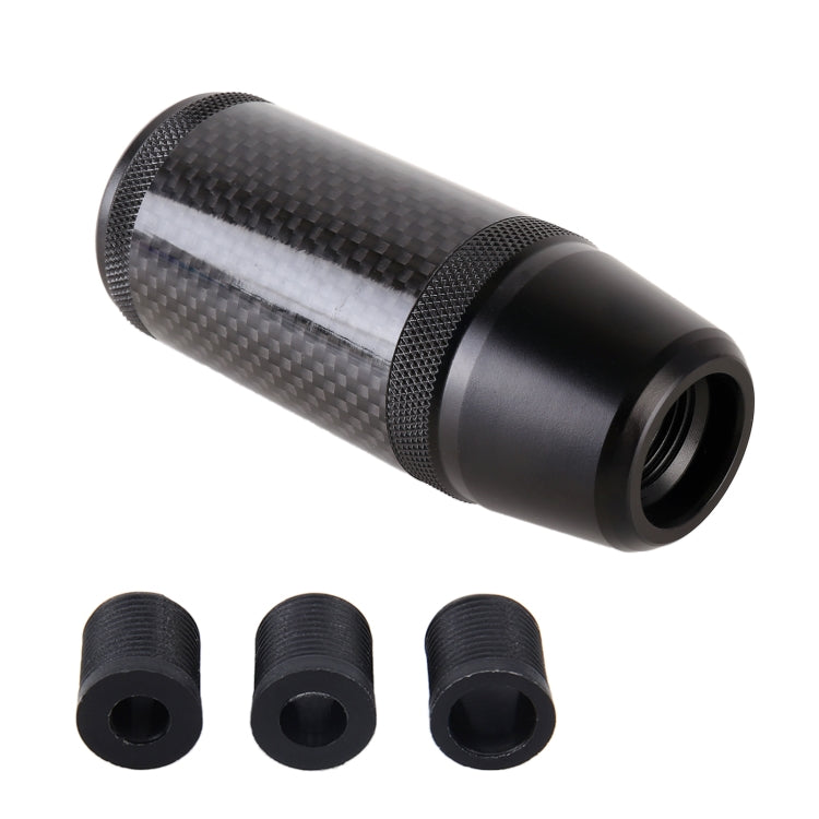 Universal Car Carbon Fiber Metal Gear Shift Knob, Carbon Fiber Metal