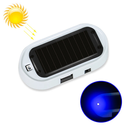 Car Solar Energy Anti-theft Device LED Warning Light, Blue, Red