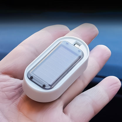 Car Solar Energy Anti-theft Device LED Warning Light, Blue, Red