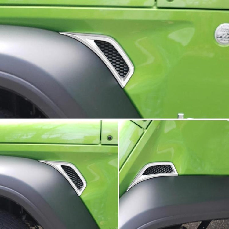 Panneau décoratif de sortie d'air latérale de garde-boue de voiture pour Jeep Wrangler JL 2018-2020