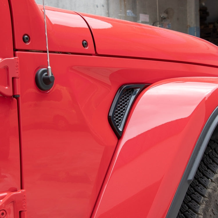 Panneau décoratif de sortie d'air latérale de garde-boue de voiture pour Jeep Wrangler JL 2018-2020