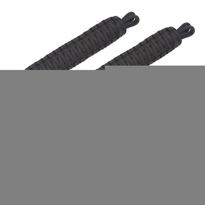Pair Car Door Limit Braided Rope Strap for Jeep Wrangler, Short (Black), Short (Red)