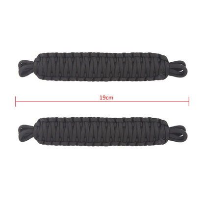 Pair Car Door Limit Braided Rope Strap for Jeep Wrangler, Short (Black), Short (Red)