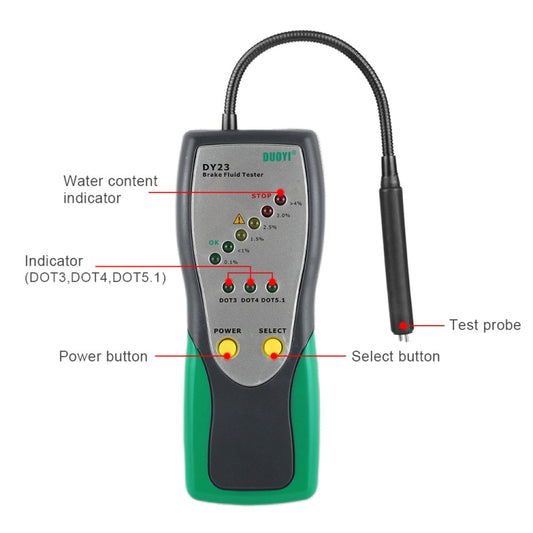 DUOYI DY23 Car Brake Fluid Test Pen, DY23