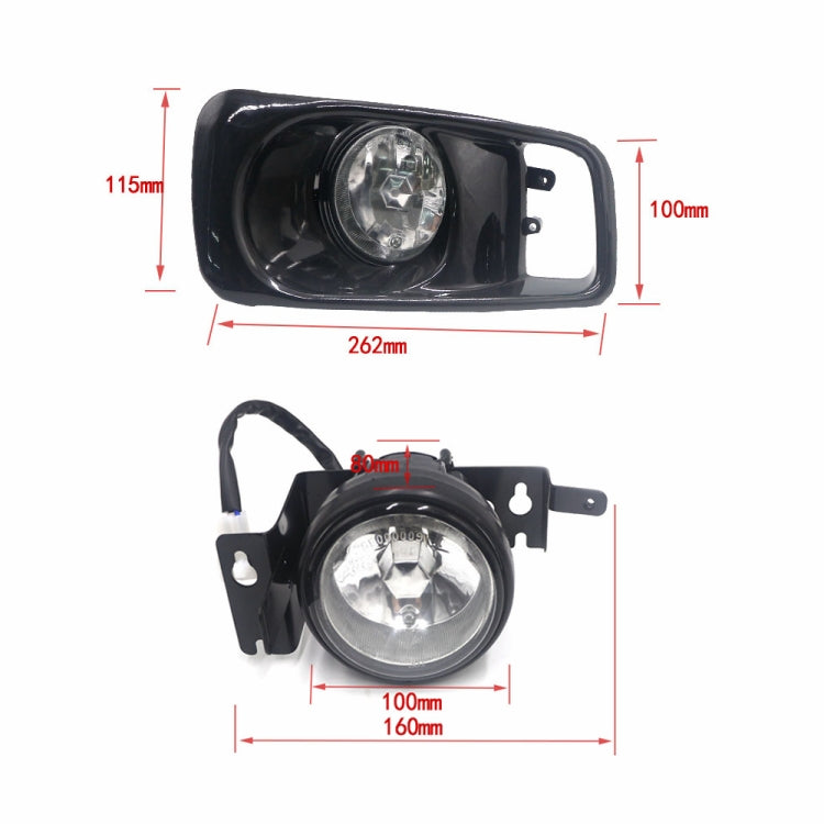 1 paire de feux antibrouillard avant modifiés pour Honda Civic 1999-2000, pour Honda Civic 1999-2000 (lumière blanche), pour Honda Civic 1999-2000 (lumière jaune)