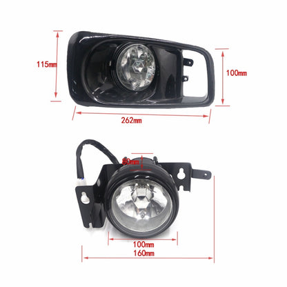 1 paire de feux antibrouillard avant modifiés pour Honda Civic 1999-2000, pour Honda Civic 1999-2000 (lumière blanche), pour Honda Civic 1999-2000 (lumière jaune)