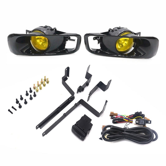 1 Pair Car Modified Front Fog Light for Honda Civic 1999-2000, For Honda Civic 1999-2000 (Yellow Light), For Honda Civic 1999-2000 (White Light)
