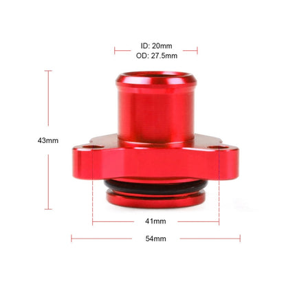 Raccord de tuyau d'eau de voiture avec colliers de serrage 11537541992 pour BMW 335i, noir, bleu, rouge