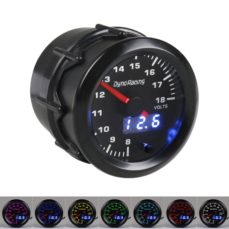 52mm Car Modified Colorful Voltmeter, Voltmeter