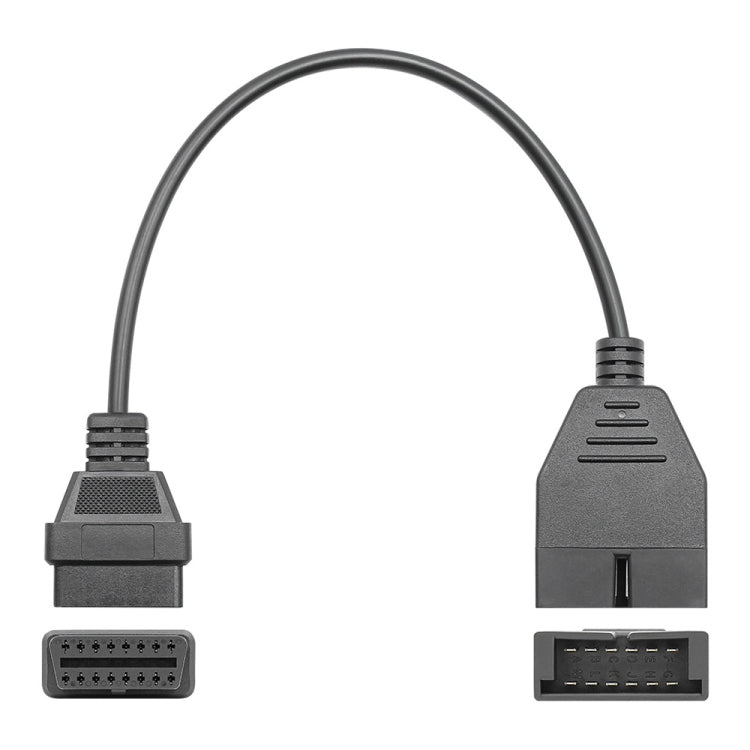 12Pin to 16Pin Car OBD2 Conversion Cable OBDII Diagnostic Adapter Cable for GM, 12Pin to 16Pin for GM