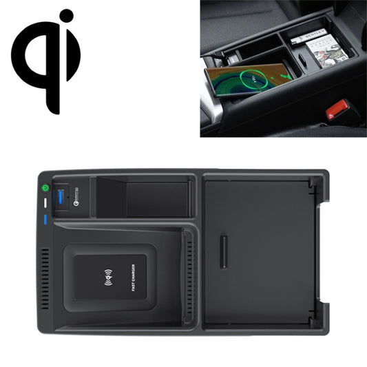 Chargeur sans fil HFC-1050 pour voiture, norme Qi, charge rapide 10W pour Audi A4L 2017-2022, conduite à gauche, HFC-1050