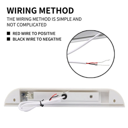RV / Yacht Awning LED Strip Light DC12-28V with 9 LEDs Lamp Beads, 9 LEDs (White), 9 LEDs (Black)