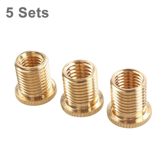 5 Set Car Gear Shift Knob Head Thread Adapter Nuts for M12x1.25 Gear Shift Knob, 5 Set M10x1.5+M10x1.25+M8x1.25