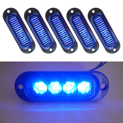 5 PCS MK-087 Car / Truck 4LEDs Side Marker Indicator Lights Bulb Lamp, MK-087(Blue Light), MK-087(Green Light), MK-087(Red Light), MK-087(White Light), MK-087(Yellow Light)