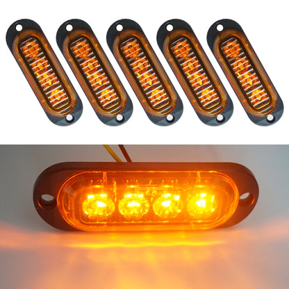 5 PCS MK-087 Car / Truck 4LEDs Side Marker Indicator Lights Bulb Lamp, MK-087(Blue Light), MK-087(Green Light), MK-087(Red Light), MK-087(White Light), MK-087(Yellow Light)
