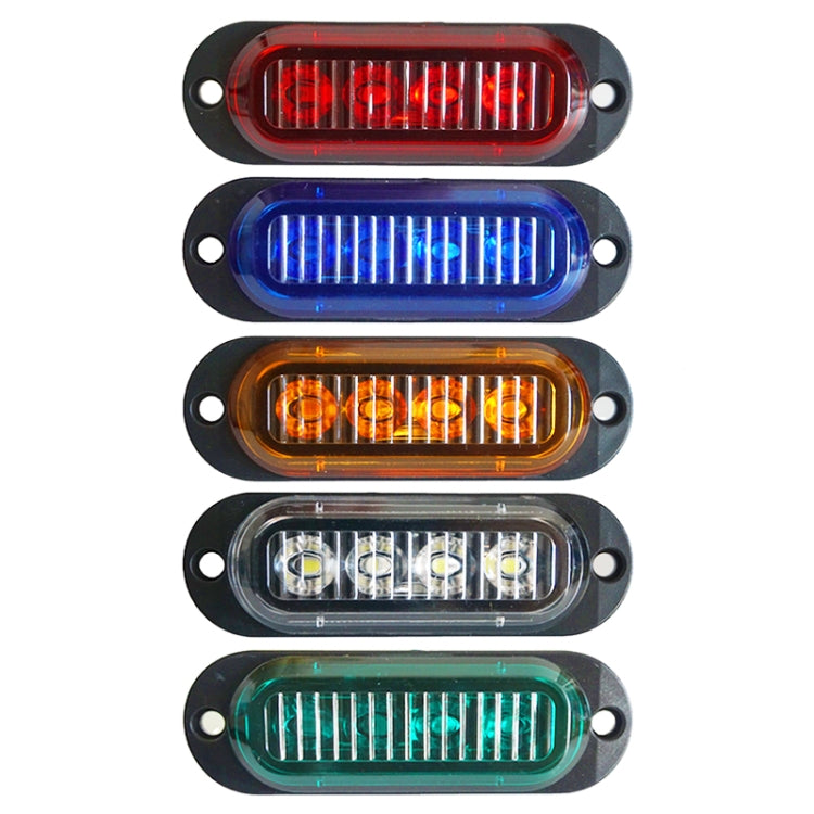 5 PCS MK-087 Car / Truck 4LEDs Side Marker Indicator Lights Bulb Lamp, MK-087(Blue Light), MK-087(Green Light), MK-087(Red Light), MK-087(White Light), MK-087(Yellow Light)