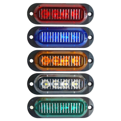 5 PCS MK-087 Car / Truck 4LEDs Side Marker Indicator Lights Bulb Lamp, MK-087(Blue Light), MK-087(Green Light), MK-087(Red Light), MK-087(White Light), MK-087(Yellow Light)