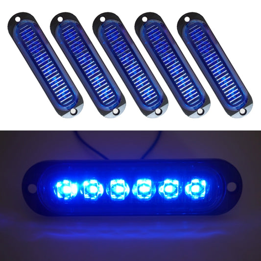5 Stücke MK-093 Auto / LKW 6LED Seitenmarkierungsleuchten Birne Lampe, MK-093 (Blaues Licht), MK-093 (Grünes Licht), MK-093 (Rotes Licht), MK-093 (Weißes Licht), MK-093 (Gelbes Licht)