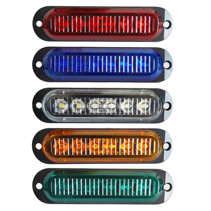 5 PCS MK-093 Car / Truck 6LEDs Side Marker Indicator Lights Bulb Lamp, MK-093(Red Light), MK-093(White Light), MK-093(Yellow Light), MK-093(Blue Light), MK-093(Green Light)