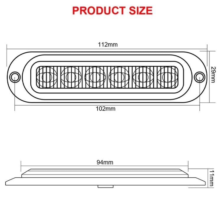 5 PCS MK-093 Car / Truck 6LEDs Side Marker Indicator Lights Bulb Lamp, MK-093(Red Light), MK-093(White Light), MK-093(Yellow Light), MK-093(Blue Light), MK-093(Green Light)