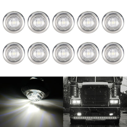 10 PCS MK-118 3/4 inch Metal Frame Car / Truck 3LEDs Side Marker Indicator Lights Bulb Lamp, MK-118(Green Light), MK-118(Red Light), MK-118(White Light), MK-118 (Yellow Light), MK-118(Blue Light)