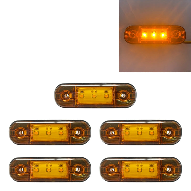 5 PCS MK-327 Car / Truck 3LEDs Side Marker Indicator Light Tail Light, MK-327(Red Light), MK-327(White Light), MK-327(Yellow Light)