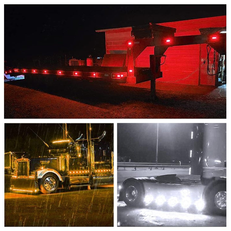 5 PCS MK-327 Car / Truck 3LEDs Side Marker Indicator Light Tail Light, MK-327(Red Light), MK-327(White Light), MK-327(Yellow Light)