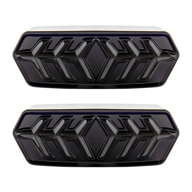 2 PCS KC670 Motorcycle Integrated Flashing Turn Signal Brake Tail Light for Honda MSX125 CBR650F CTX700, KC670