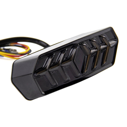 2 PCS KC670 Motorcycle Integrated Flashing Turn Signal Brake Tail Light for Honda MSX125 CBR650F CTX700, KC670