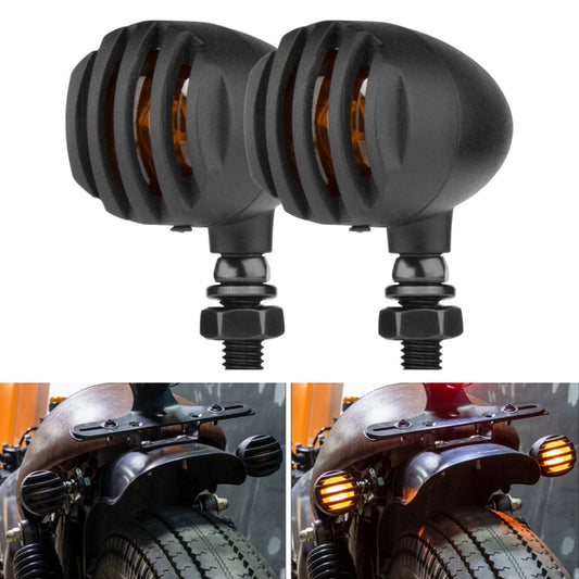 2 PCS PE-ZJ502 Moto Métal Clôture Clignotant Lumière