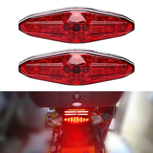 2 PCS KC-WD-NEW-3X Feu Stop LED Moto, Feu de Circulation, KC-WD-NEW-3X