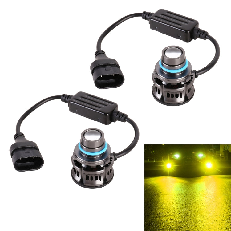 1 Pair 9005 27W / DC12V Car Aluminum Alloy LED Headlight, 9005 (Lime Green), 9005 (White Light), 9005 (Blue Light), 9005 (Gold Light)