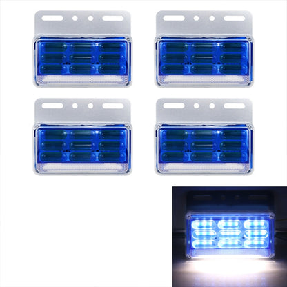 4 PCS ZS-9001 DC24V 9D Waterproof Car / Truck Side Marker Indicator Lights Bulb Lamp, Yellow Light, Blue Light, Green Light, Red Light, White Light