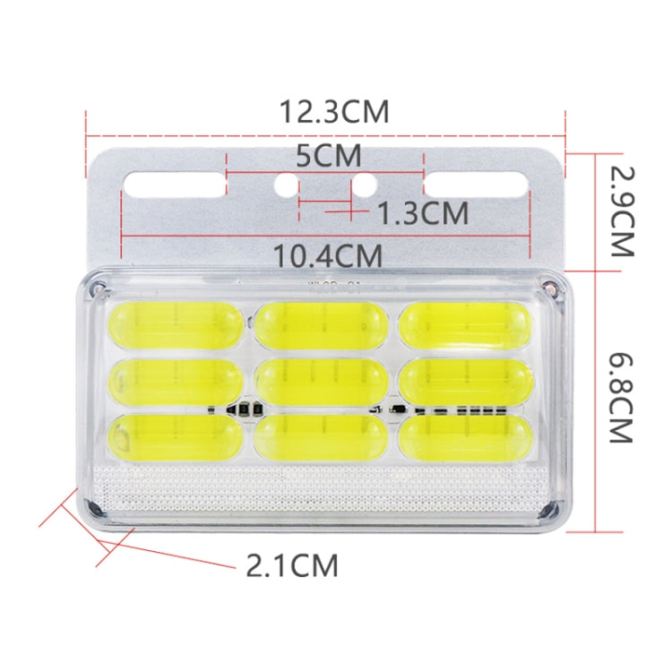 4 PCS ZS-9001 DC24V 9D Waterproof Car / Truck Side Marker Indicator Lights Bulb Lamp, Yellow Light, Blue Light, Green Light, Red Light, White Light