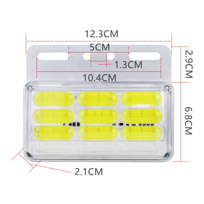 4 PCS ZS-9001 DC24V 9D Waterproof Car / Truck Side Marker Indicator Lights Bulb Lamp, Yellow Light, Blue Light, Green Light, Red Light, White Light