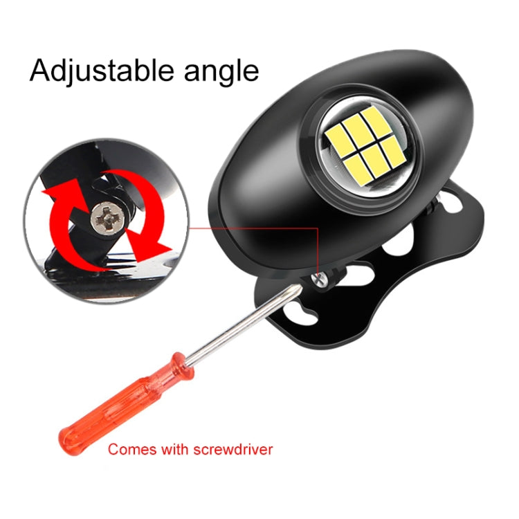 Car Adjustable LED Super Bright Flashing Reversing Light, Flashing (Black), Flashing (Silver)
