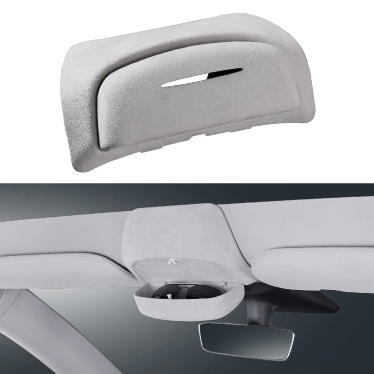 Car Suede Wrap Version Sunglasses Storage Box for Tesla Model 3, Suede Wrap Version for Tesla Model 3